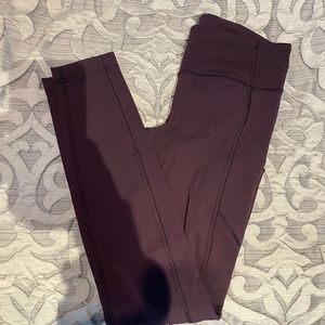 Lululemon, Plum, Athletic Leggings, Size 6